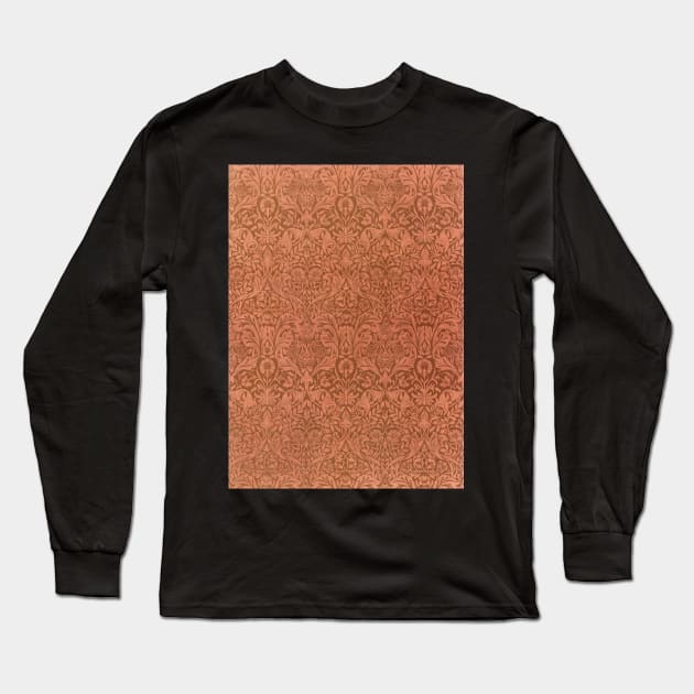 Saint James Damask by William Morris Long Sleeve T-Shirt by MasterpieceCafe